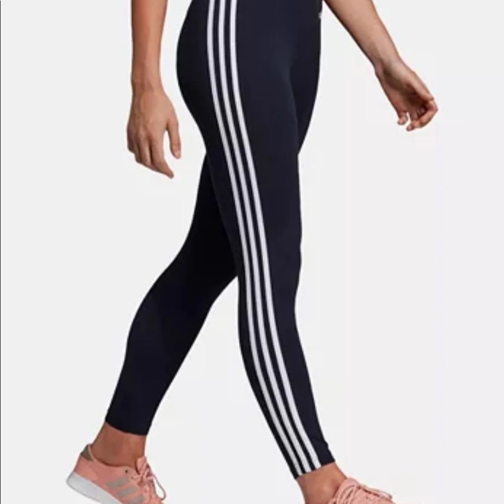 Adidas 3 Stripe cotton leggings